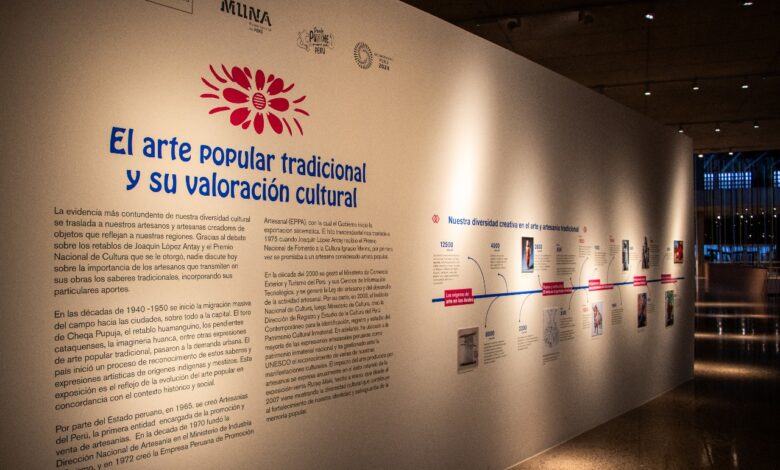 Ministerio de Cultura: Este 26 de junio, inicia exposición temporal “El arte popular tradicional y su valoración cultural” en MUNA
