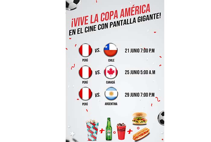 Vive los emocionantes partidos de la blanquirroja en pantalla grande