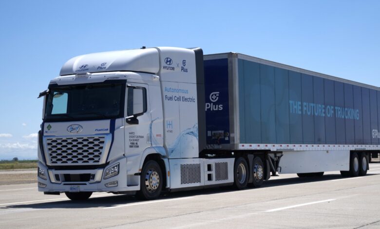 Hyundai Motor y Plus anuncian colaboración para demostrar el Primer Camión Eléctrico de Celdas de Combustible Autónomo de Nivel 4 en EE. UU.