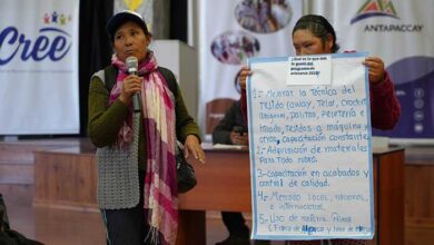 ANTAPACCAY FORTALECE CAPACIDADES Y TECNICAS DE TEJIDO DE ARTESANAS DE ESPINAR