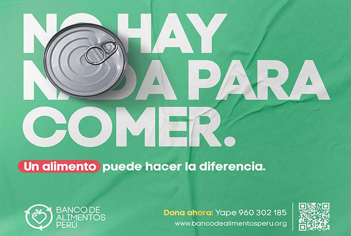 “No hay nada para comer”: conoce la campaña del BAP que invita a los peruanos a reflexionar sobre la inseguridad alimentaria y el desperdicio de alimentos
