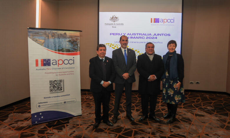 Perú y Australia reafirman alianza minera y relaciones comerciales en IMARC 2024