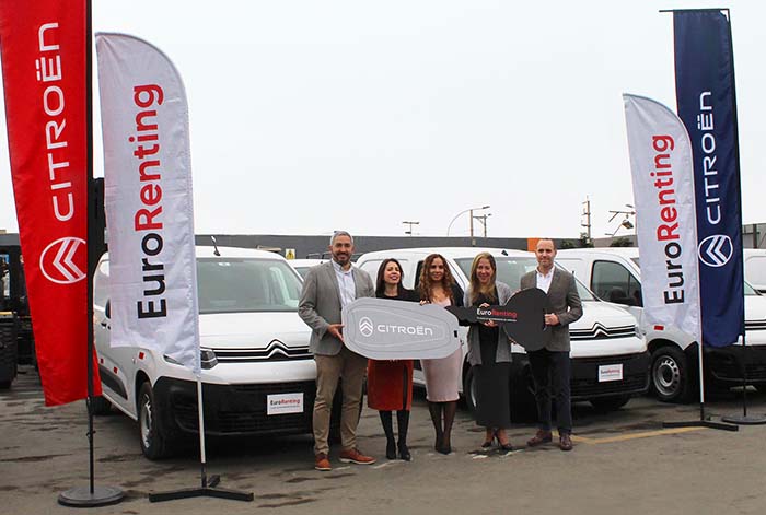 Derco Center entregó importante flota de Citroën Berlingo a Eurorenting para atender a una empresa de alquiler de maquinaria