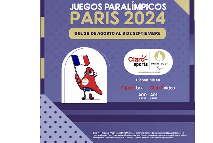 Juegos Paralímpicos París 2024: Claro Sports transmitirá en vivo las competencias deportivas