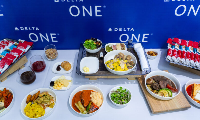 Delta Air Lines presenta experiencia gastronómica de Delta One, la categoría business de la aerolínea