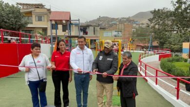 SUCAMEC y SIDERPERU inauguran juegos infantiles y minigimnasios
