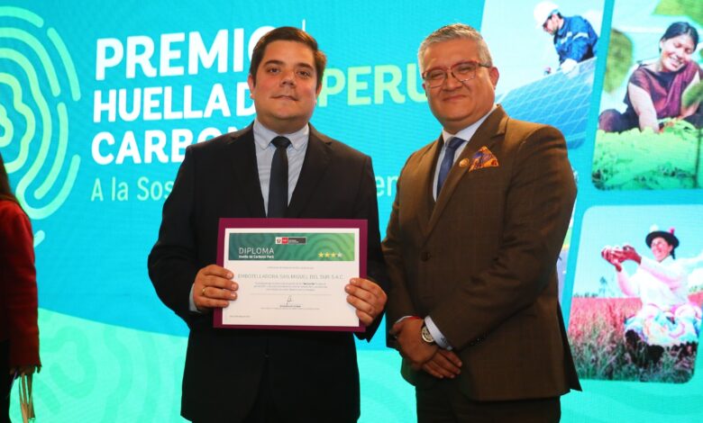 Industrias San Miguel - ISM recibe el premio "Huella de Carbono a la Sostenibilidad Ambiental"