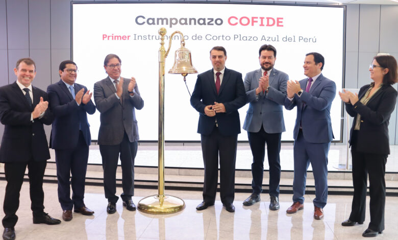 COFIDE realizó campanazo por su primera emisión azul en BVL