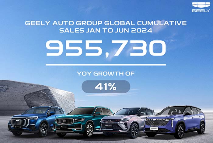 Geely Auto supera expectativa de ventas en el primer semestre, impulsado por vehículos eléctricos y expansión global