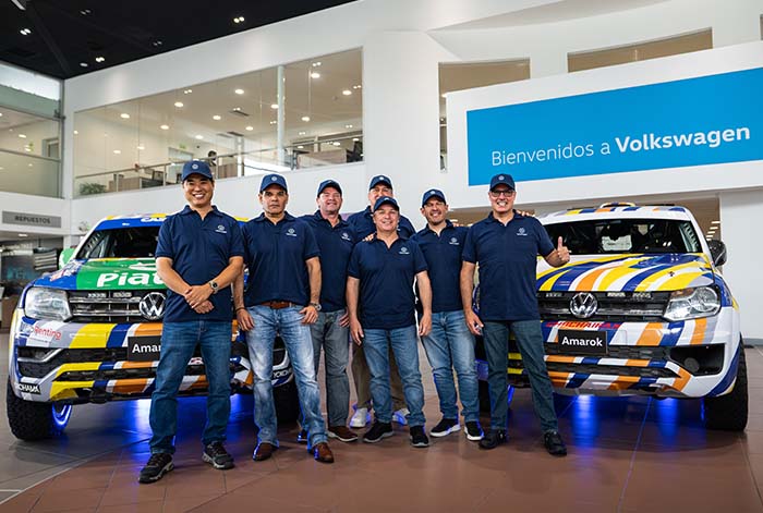 Álvaro ‘Cheto’ Silva, José Carlos Vallejo y Diego Málaga listos para dominar con Amarok V6 las pistas de Caminos del Inca 2024