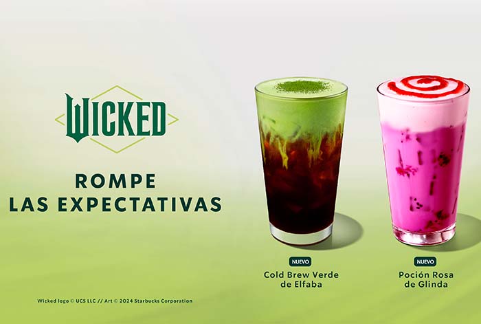 Starbucks desafía la gravedad con nuevas bebidas, artículos y más, inspirados en WICKED de Universal Pictures