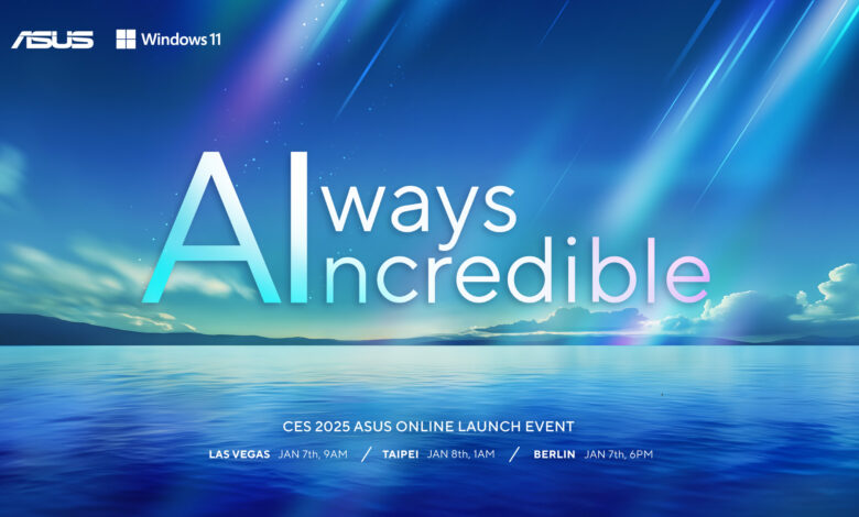 ASUS Anuncia el evento de lanzamiento virtual Always Incredible para CES 2025