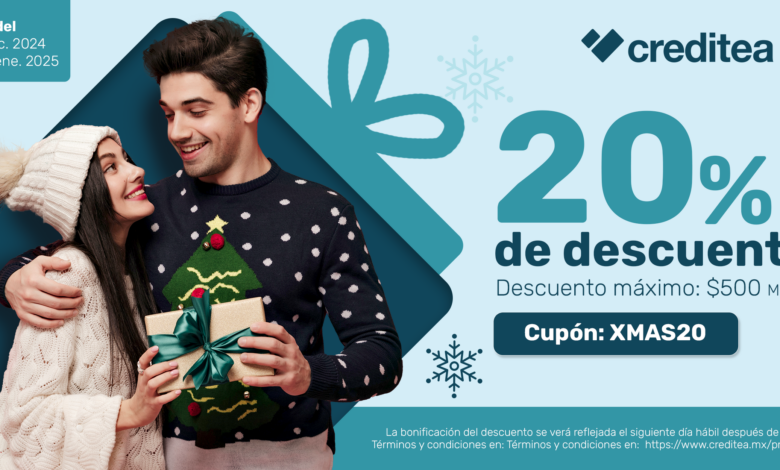 Creditea Pay anuncia su campaña XMAS para comprar a plazos y con descuento de 25%