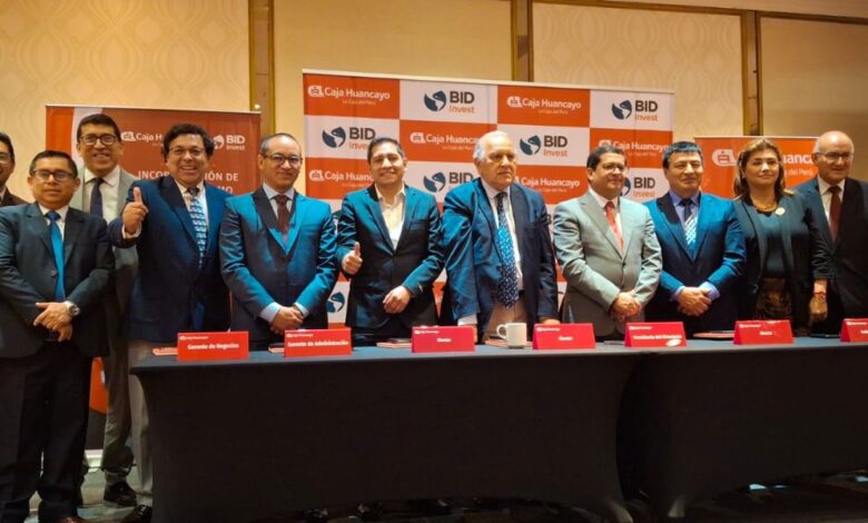 Incorporación de BID Invest como socio estratégico de Caja Huancayo para mejorar el acceso al financiamiento de Mipymes