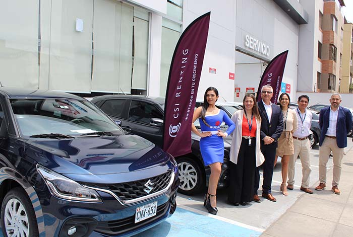 Suzuki fortalece alianza comercial con CSI Renting mediante adquisición de flota de 41 unidades del modelo New Baleno