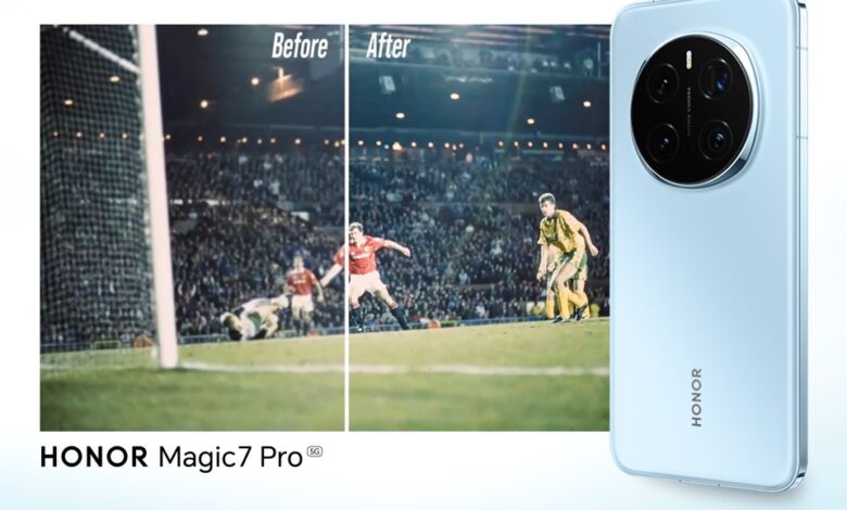 Mejora fotográfica con IA del HONOR Magic7 Pro recobra 115 años de historia del Manchester United