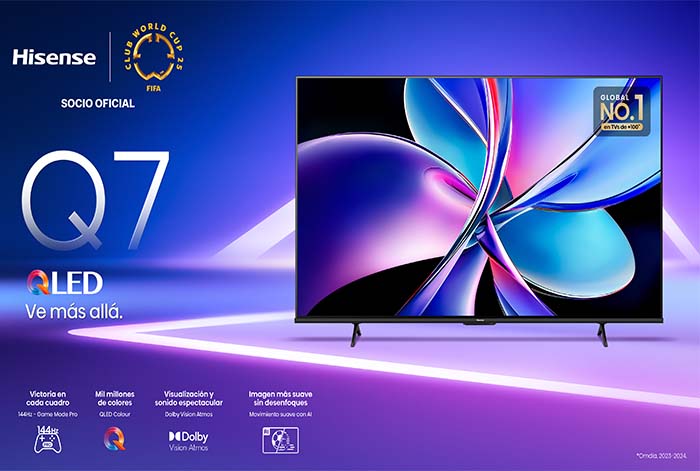 Hisense revoluciona la experiencia de entretenimiento en casa con el lanzamiento del nuevo televisor Q7 en Perú
