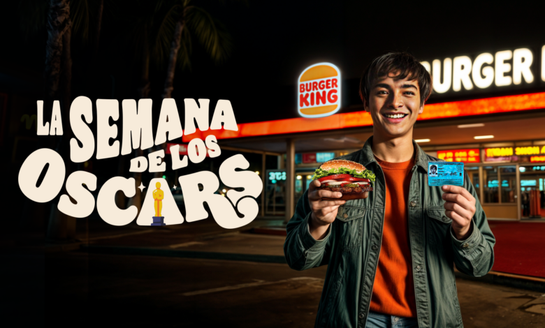 Se vienen Los Oscars y este año Burger King los premia a todos.