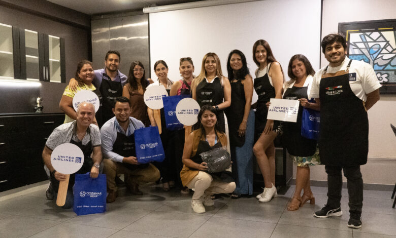 United Airlines y Costamar Group invitaron a sus agencias para disfrutar de una experiencia de cocina participativa