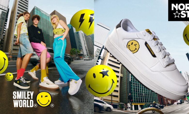 North Star y SmileyWorld presentan su nueva línea de zapatillas urbanas con la icónica carita feliz de los 90’s