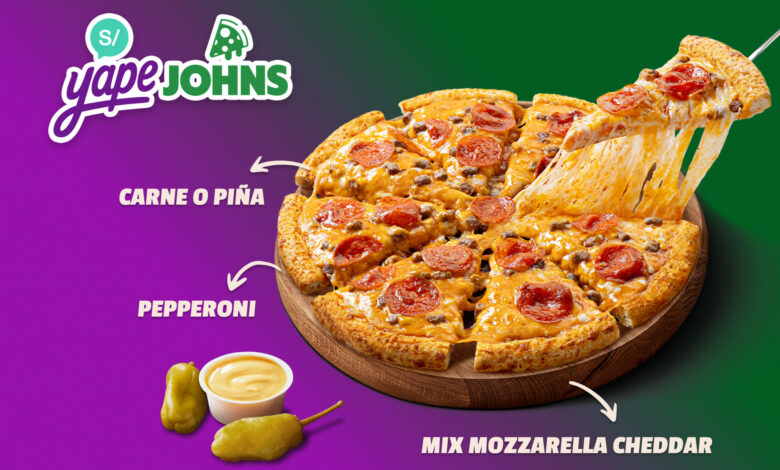 Yape y Papa Johns se unen para lanzar la pizza oficial de los yaperos “Yape Johns”