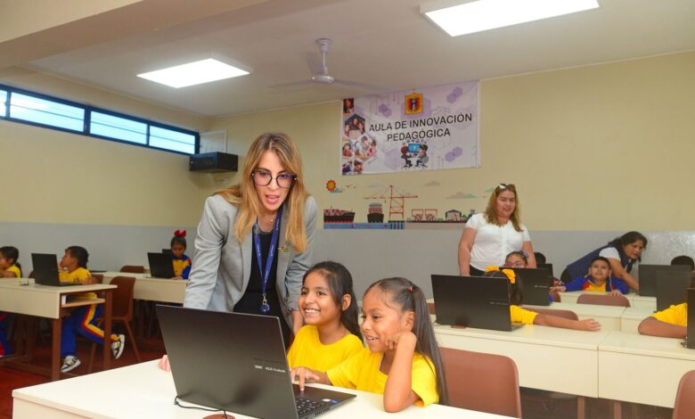 DP World inauguró modernas aulas digitales en beneficio de más de 300 niños del Callao
