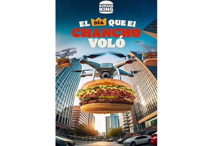 Lima es testigo de drones que entregan hamburguesas por los cielos