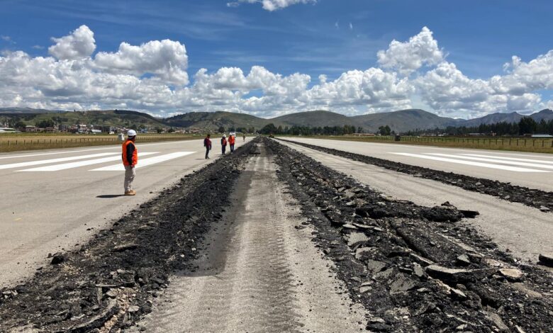 CORPAC: Avanzan a buen ritmo las obras de mantenimiento en el Aeropuerto Francisco Carlé de Jauja