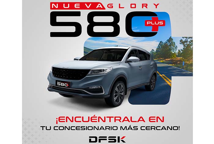 DFSK presenta la nueva Glory 580 Plus renovada con más tecnología, confort y seguridad