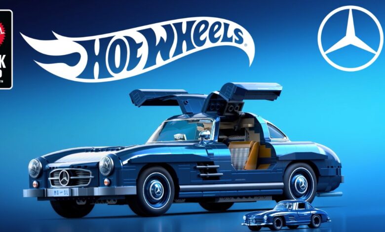 Mattel Brick Shop presenta su primera colección de productos junto a Hot Wheels