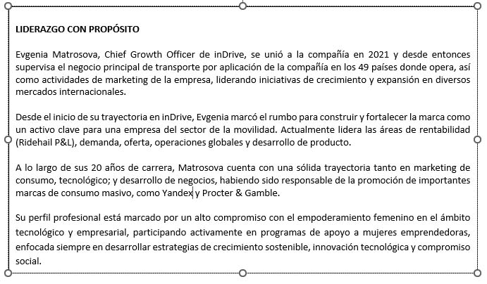 CUADRO INDRIVE