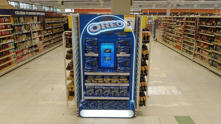 Oreo revoluciona la experiencia de compra con pantallas interactivas en supermercados