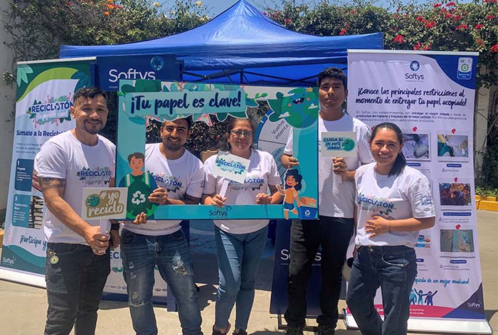 Más de 84 mil toneladas de papel y cartón fueron reciclados por Softys Perú