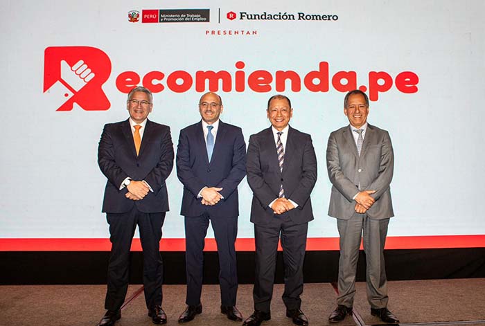 Ministerio de Trabajo y Fundación Romero lanzan Recomienda.pe, plataforma para impulsar la formalización laboral en el Perú