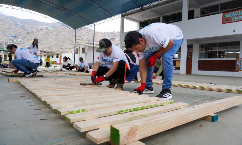 Ford Perú y TECHO mejoran espacios educativos en Manchay a través de voluntariado