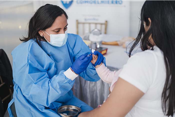 Se realiza tamizaje gratuito para combatir la anemia infantil en ollas comunes