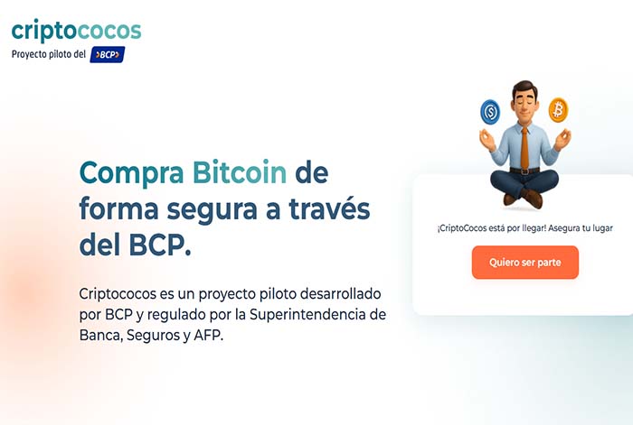 BCP lanza CriptoCocos, la primera plataforma bancaria de cripto en el Perú