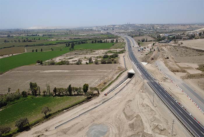 Avanzan las obras en la Panamericana Sur bajo supervisión de Ositrán