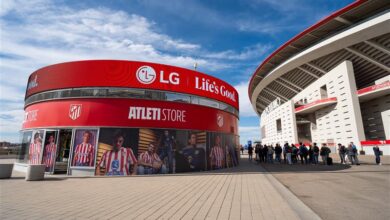 lg instala un impresionante tablero de señalización digital en el icónico estadio de fútbol de madrid
