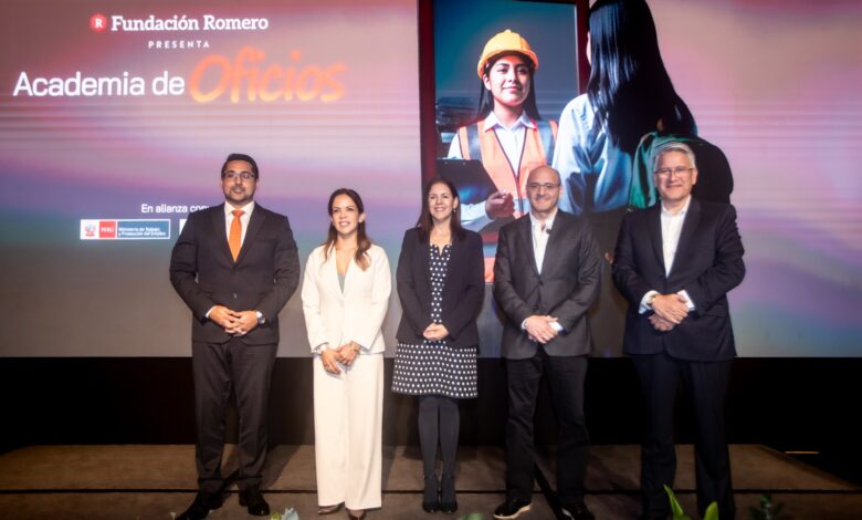 Fundación Romero lanza “Academia de Oficios”: 800 mil becas gratuitas para impulsar la empleabilidad juvenil en alianza con el MINEDU y el MTPE
