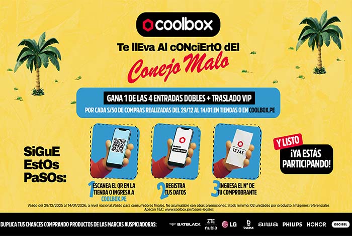 ¿Te quedaste sin entradas para ver al Conejo Malo? Coolbox te trae una sorpresa exclusiva
