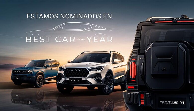 Jetour competirá en los premios Best Car of the Year con tres modelos de su portafolio