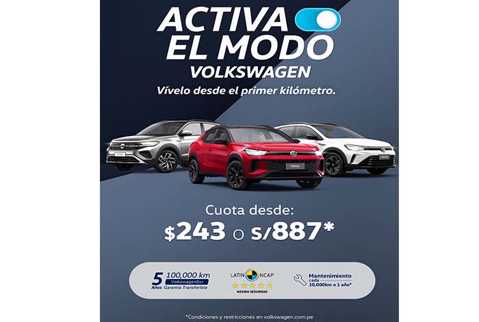 Volkswagen presenta “Activa el modo Volkswagen”, una iniciativa para acercar su portafolio SUV a más peruanos