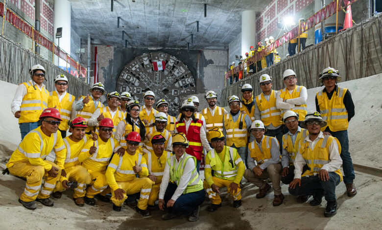 La tuneladora ‘Micaela’ llegó a la Estación El Olivar del Ramal de la Línea 4