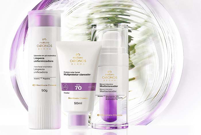 Natura revoluciona el cuidado de la piel con Chronos Derma Multiaclarador