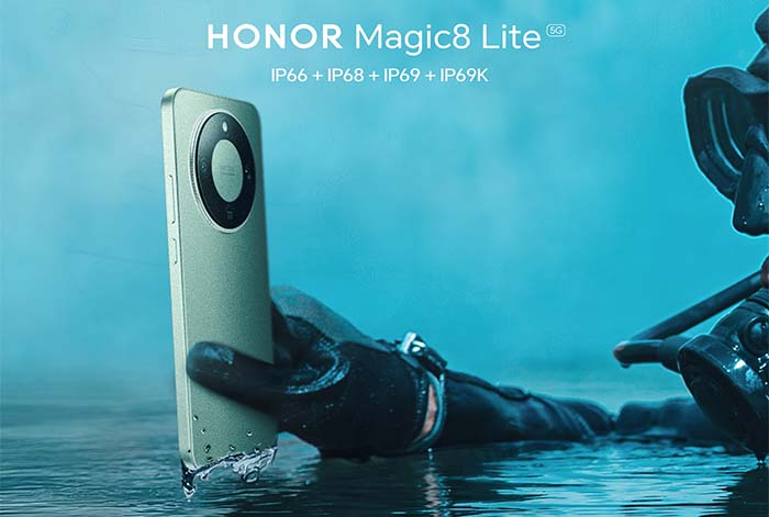 ¿Por qué el agua no es enemiga del HONOR Magic8 Lite?