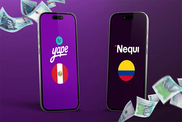 Yape habilita envío de dinero a Nequi en Colombia