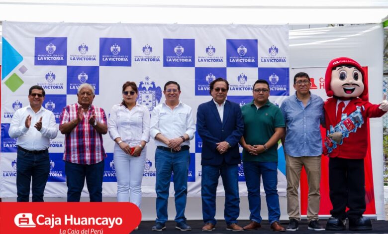 Caja Huancayo, Fundación Caja Huancayo y Municipalidad de La Victoria colocan primera piedra para recuperación del Compejo Deportivo Indoamérica