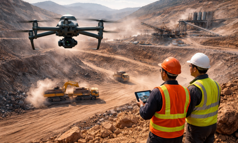 Drones e IA mejoran la gestión de infraestructura digital clave para la minería 4.0