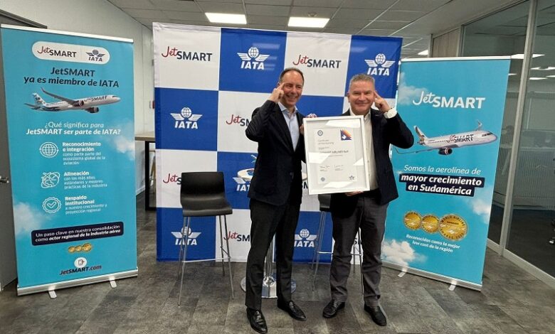 JetSMART Airlines se suma a IATA con la visión de aportar al desarrollo sostenible de la aviación en Sudamérica
